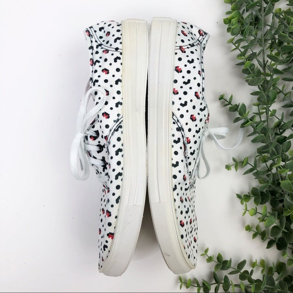 Disney Mickey Minnie Mouse Canvas Sneakers Size 11 - Picture 6 of 8